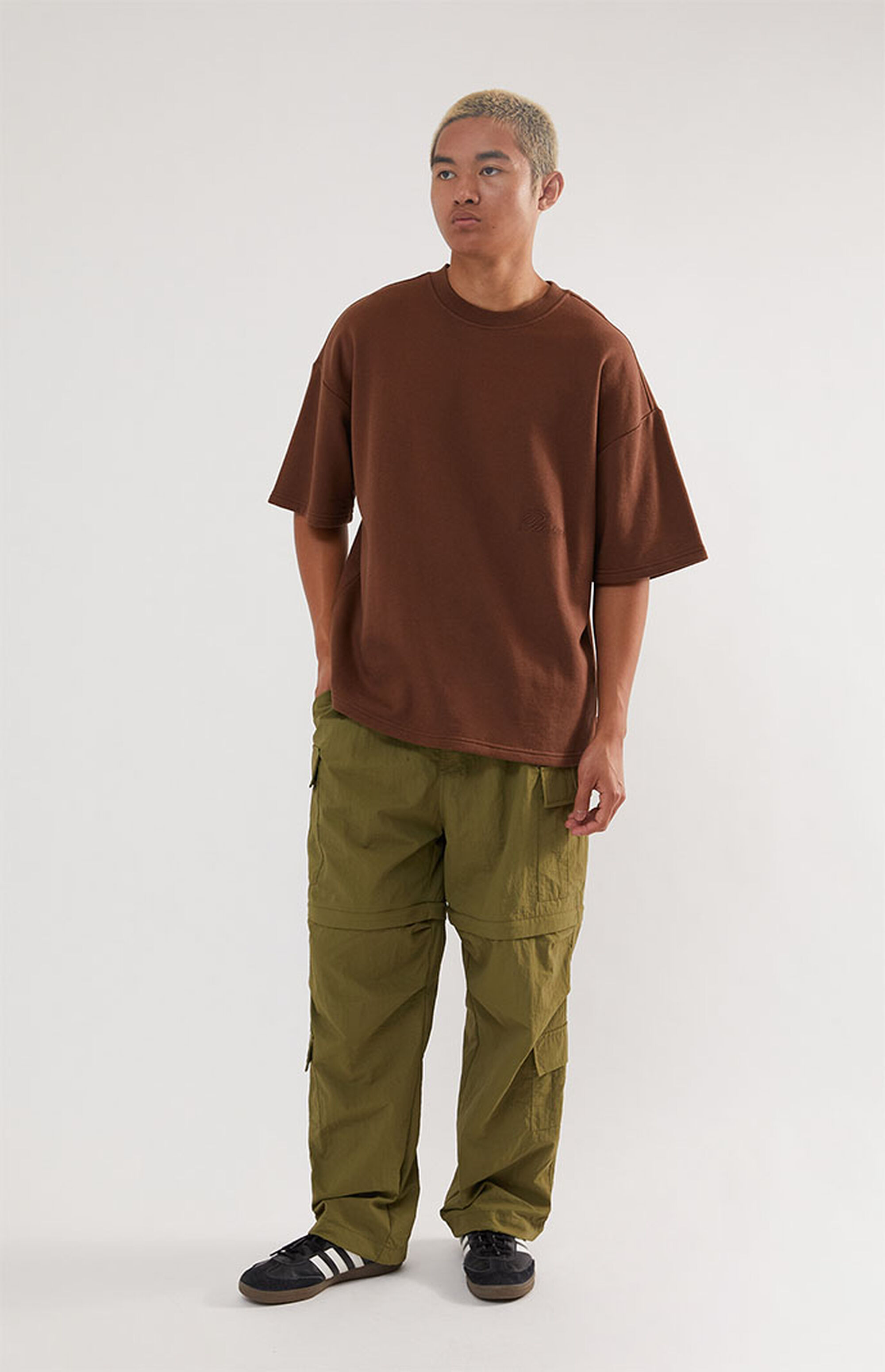 Pacsun Dark Brown Dive Fleece TShirt Pacsun