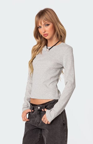 Marny Long Sleeve Waffle T-Shirt image number 3