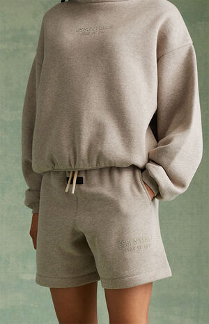 Essentials Core Heather Sweat Shorts image number 4