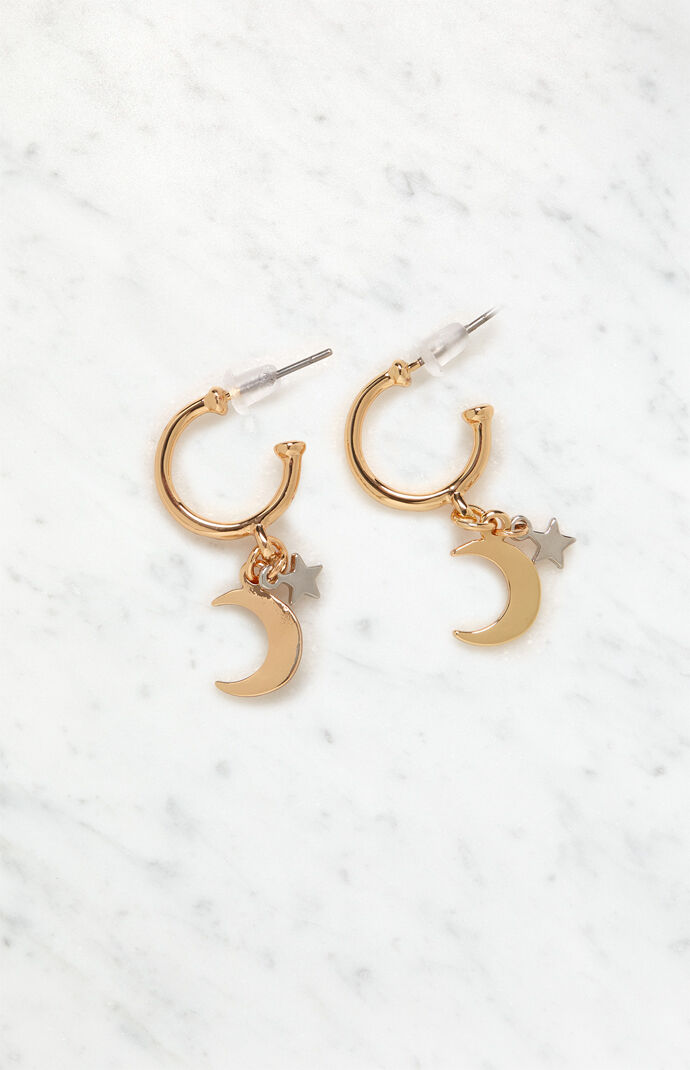 Star Moon Earrings