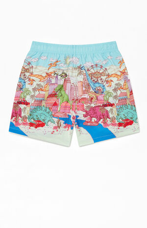 Dino Takeover 4.5" Swim Trunks image number 2