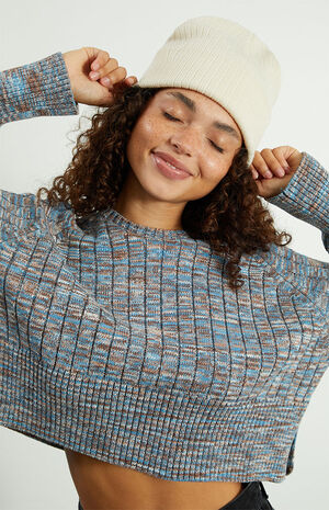 Ellie Cropped Crew Neck Sweater image number 2