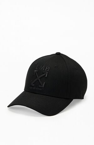 Black Clamp Arrows Strapback Hat image number 4