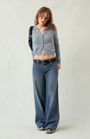 Pacsun Casey Low Rise Baggy Jeans Dark Indigo Tint | PacSun