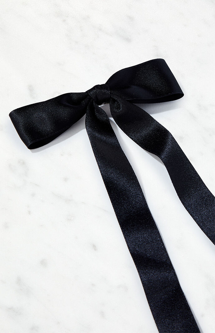 LA Hearts Long Bow Hair Clip
