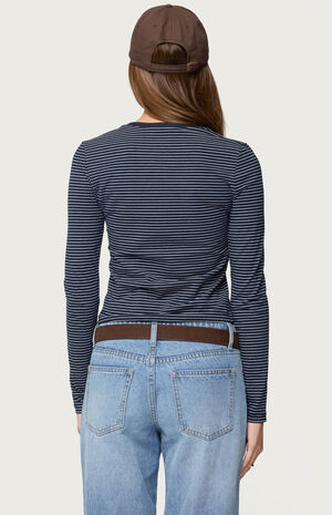 Brianna Striped Long Sleeve T-Shirt image number 3