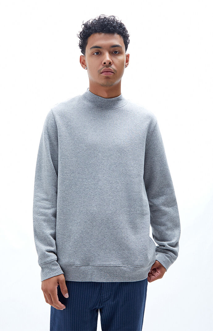 Sweatshirt with sales mock neck