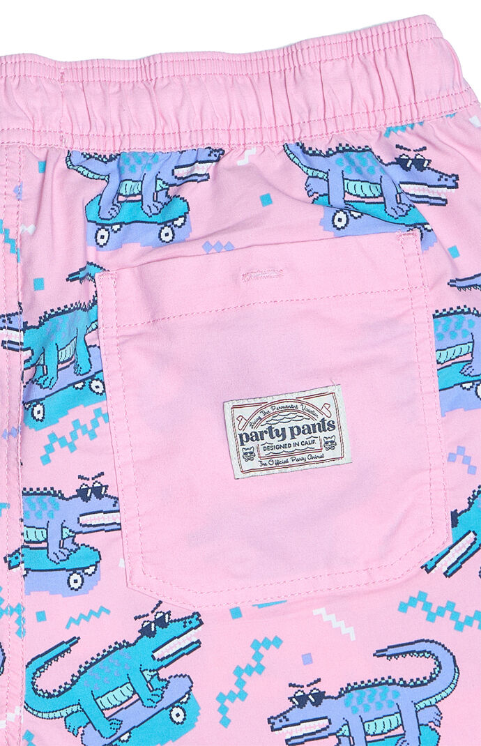8 Bit Gator 16" Swim Trunks