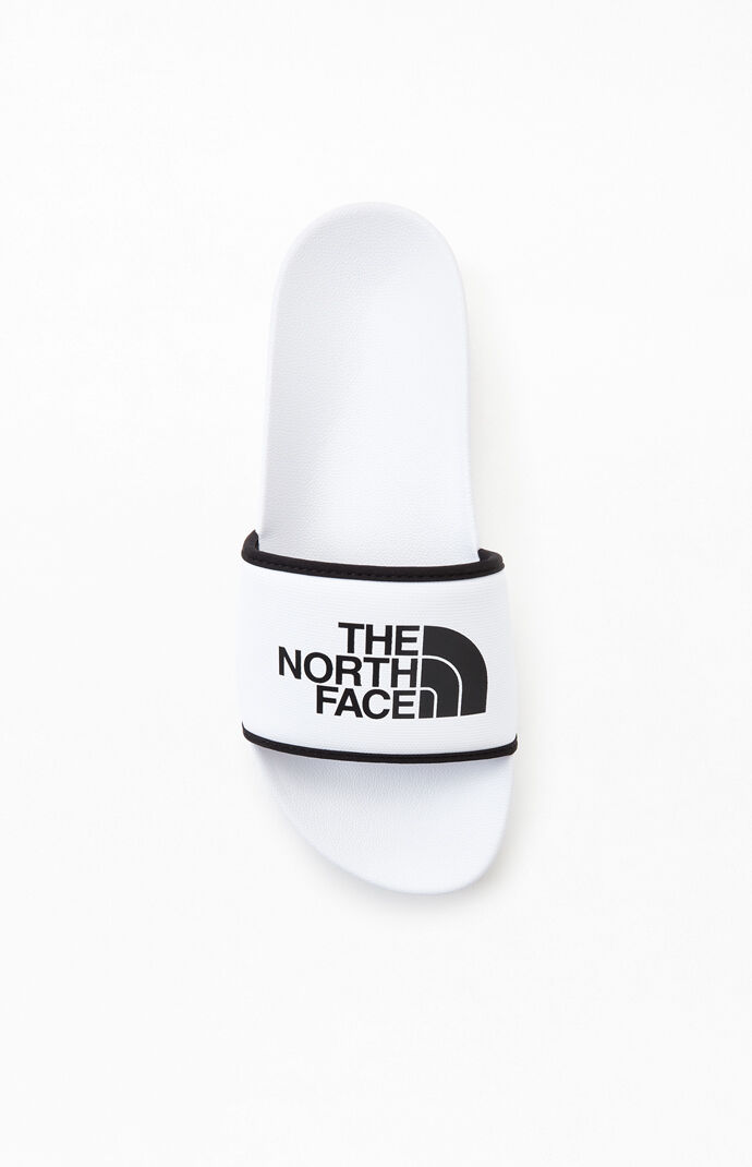 White & Black Base Camp Slide Sandals