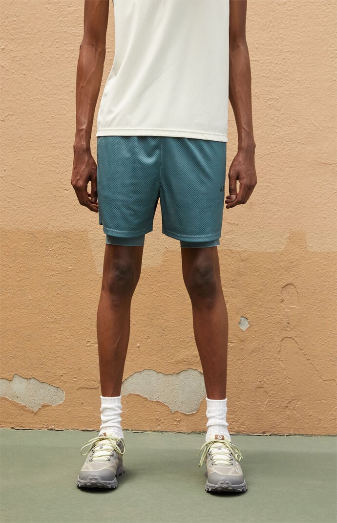 A.R.C. Active Green Mesh 2 1 Shorts