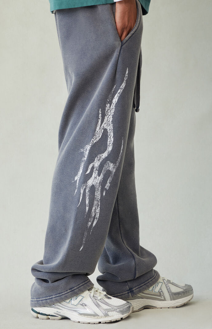 Pacsun Tribal Fleece Baggy Sweatpants