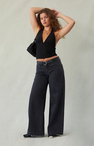 Sloane Low Rise Ultra Baggy Jeans Faded Black Sloane Low Rise Ultra Baggy Jeans Faded Black image number 1