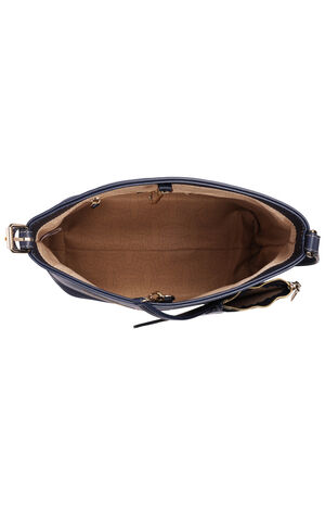 Chain Moto Faux Leather Bucket Bag image number 6