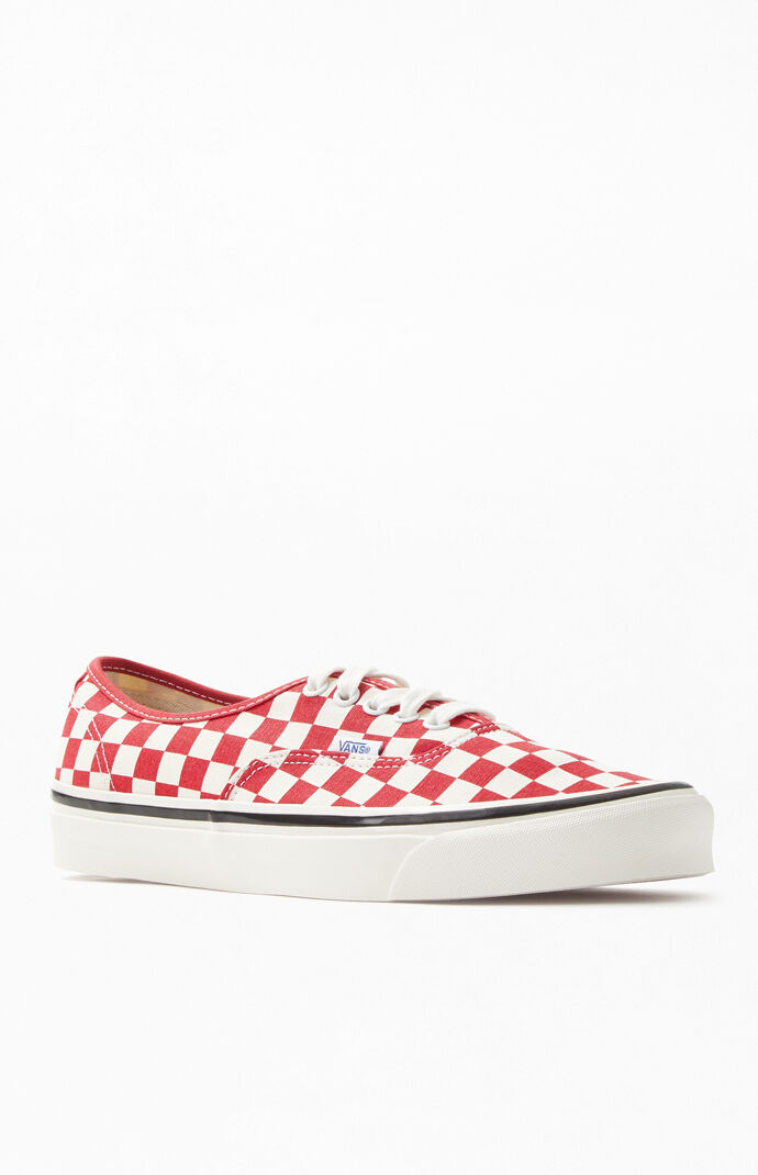 Vans Red Checker Anaheim Factory Authentic 44 Dx Shoes Pacsun