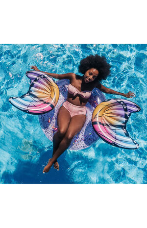 Inflatable 40" Glitter Butterfly Pool Tube image number 3