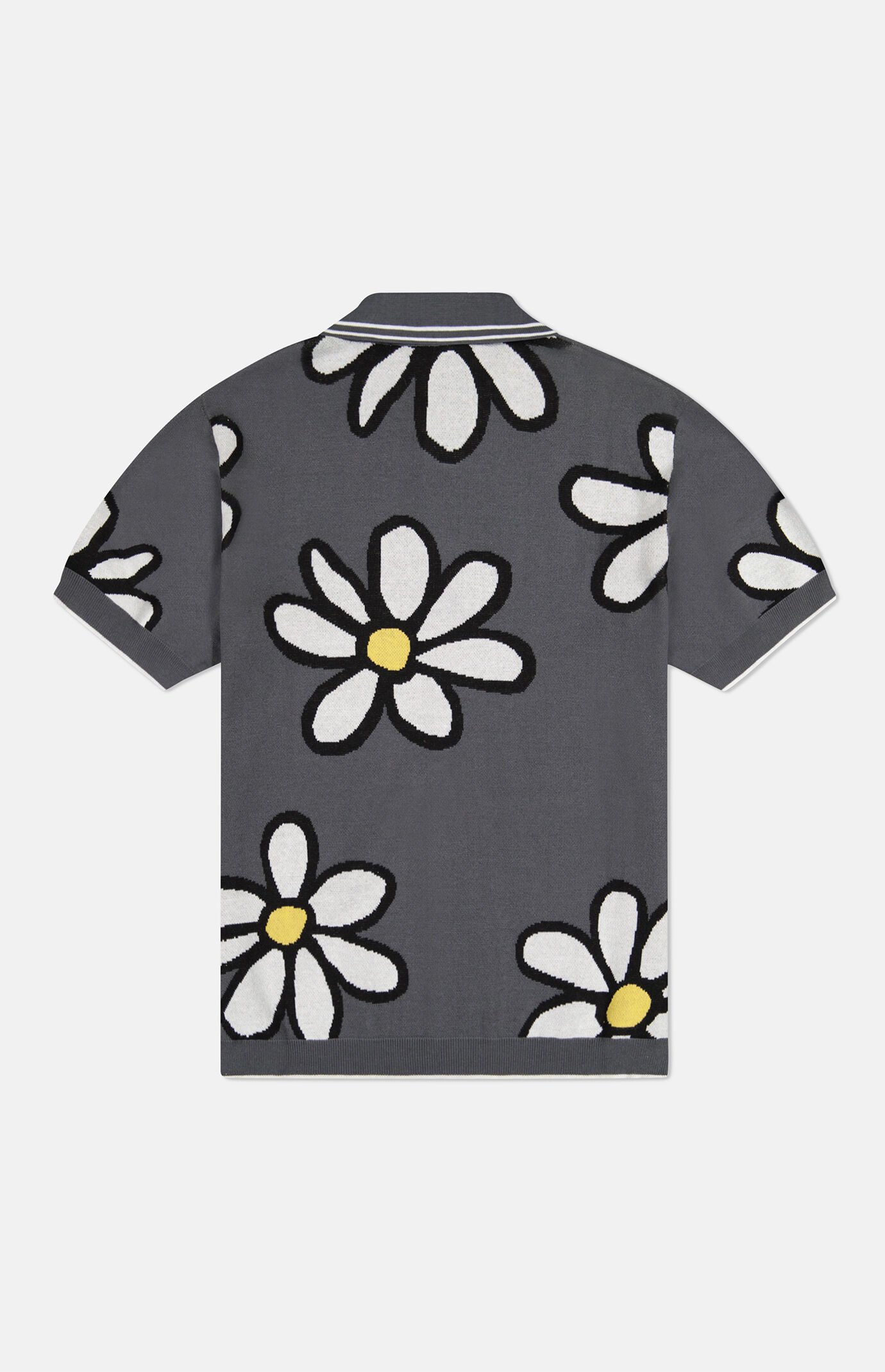 WeSC Asphalt Daisy Short Sleeve Polo Cardigan