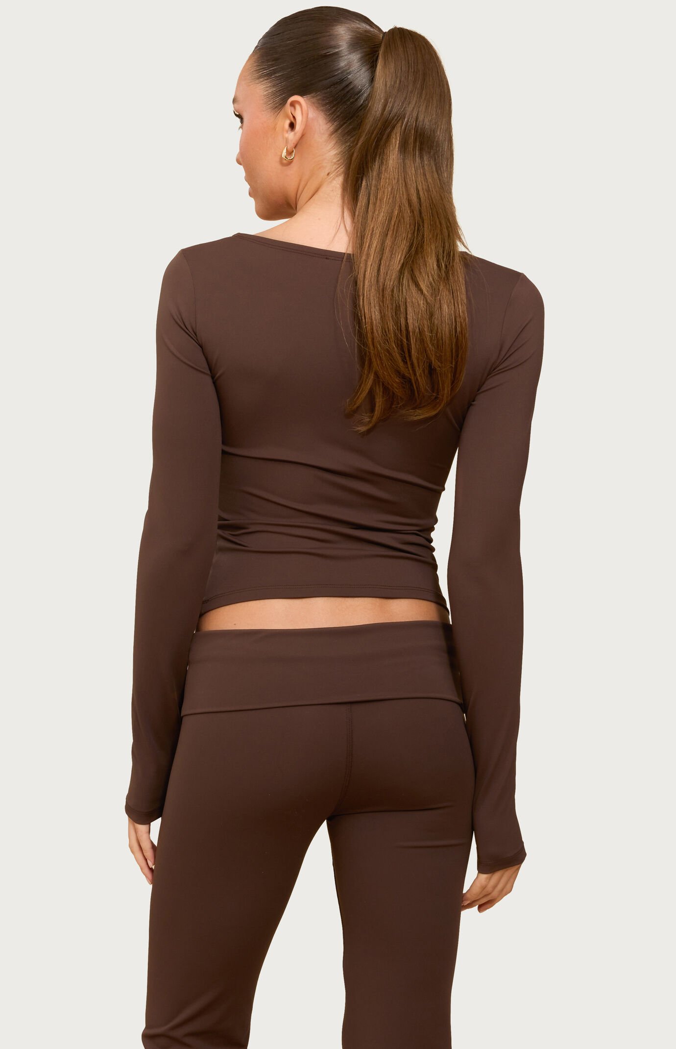 Edikted Hayden Square Neck Long Sleeve Top