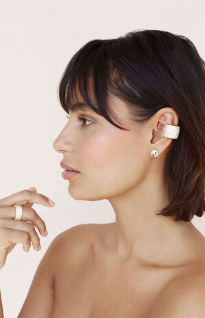 Crystal Statement Chunky Ear Cuff image number 4