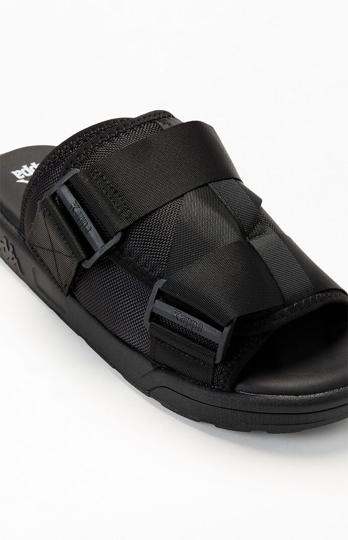 Kappa Black Authentic Bastian 1 Slide Sandals