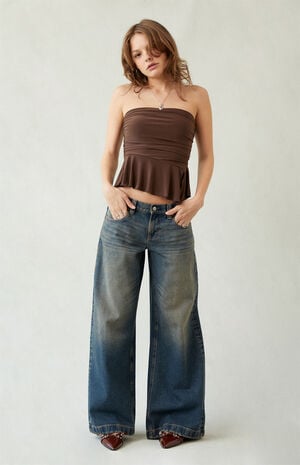 Sloane Ultra Baggy Jeans Dark Blue Tint