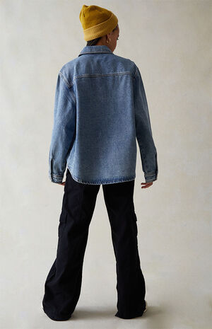 Denim Shacket image number 4