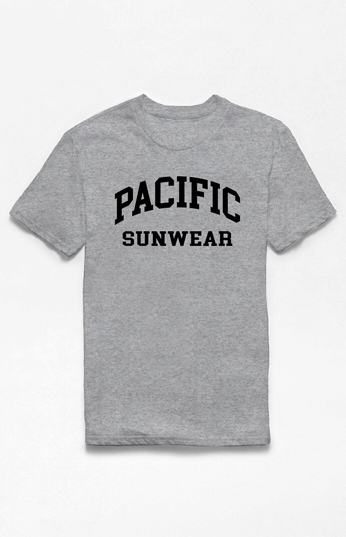 Gray Collegiate Logo T-Shirt