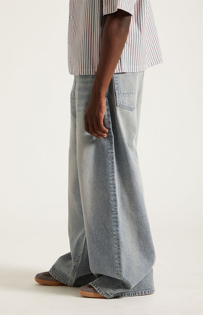 Pacsun Ryder Ultra Baggy Jeans Light Blue