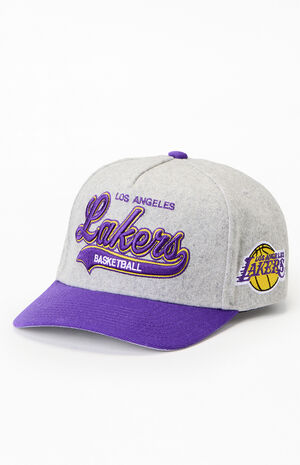 NBA LA Lakers Tail Sweep Pro Snapback Hat image number 4