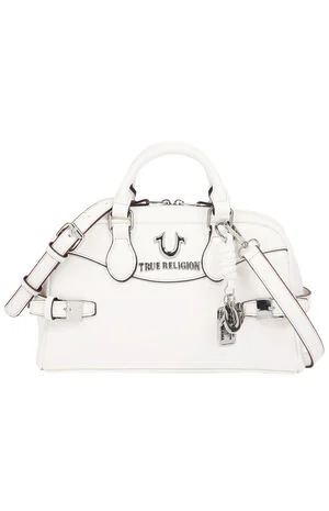 Brooks Smooth Faux Leather Belted Satchel Bag image number 1