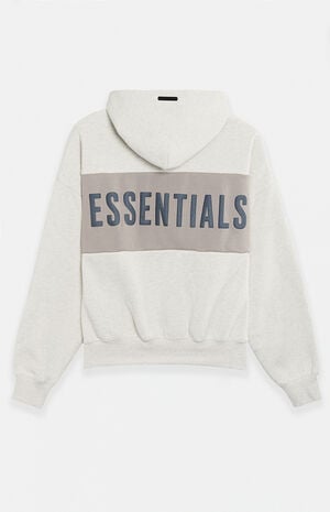 Vanilla Paneled Cropped Relaxed Hoodie image number 2