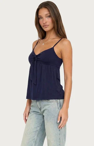 Michey Babydoll Tie Tank Top image number 2
