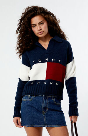 Rugby Flag Cropped Sweater image number 1