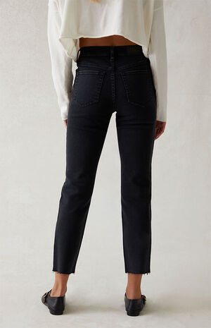 Stretch Black Ripped Vintage Skinny Jeans image number 4