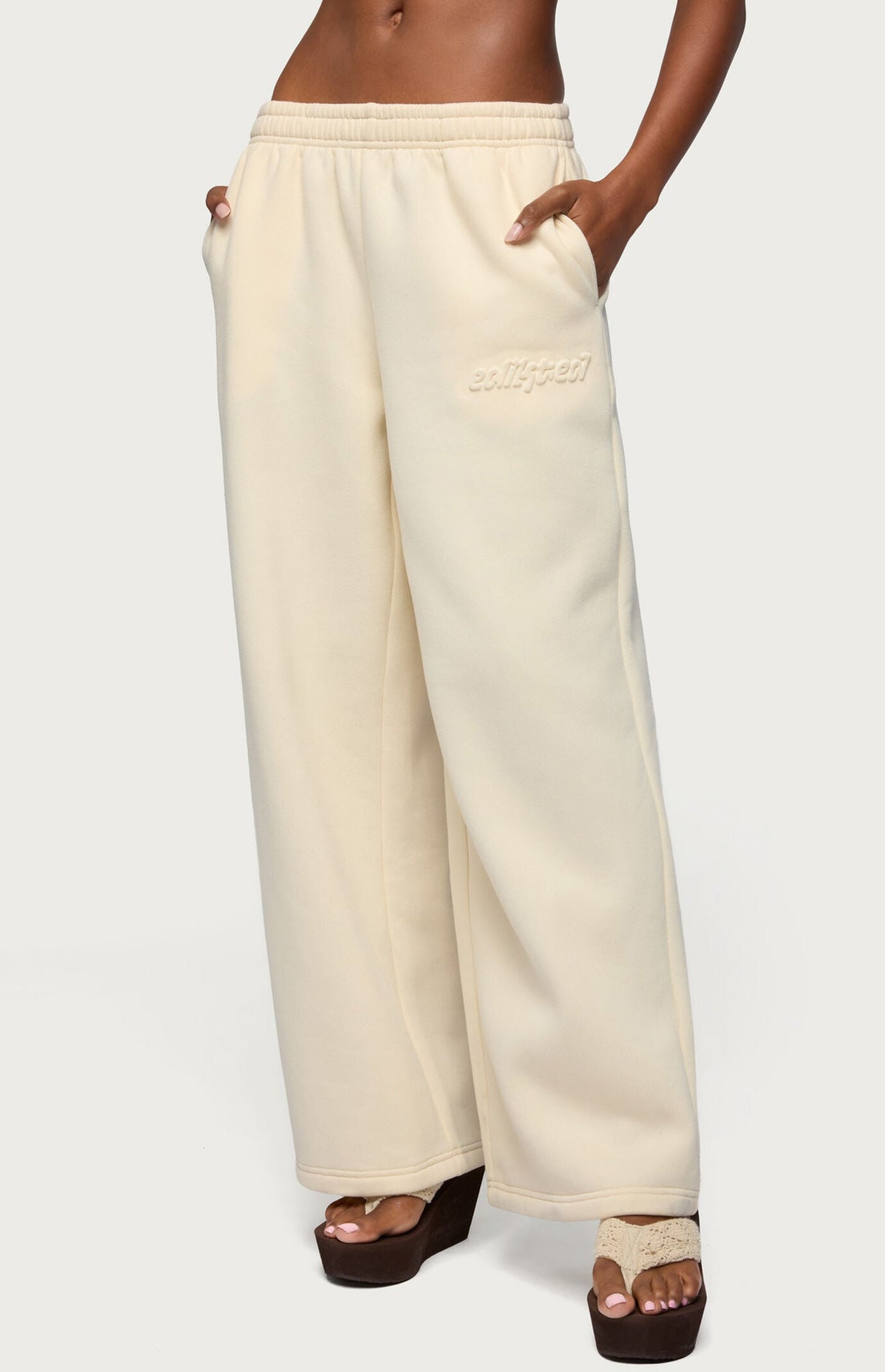 Edikted Totally Logo Sweatpants