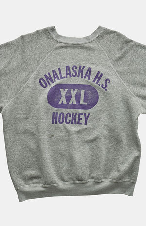 '90s Onalaska HS Hockey Crew Neck Sweatshirt image number 3