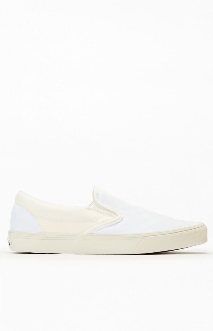 Vans Checkerboard Blanc De Blanc Classic Slip-On Shoes