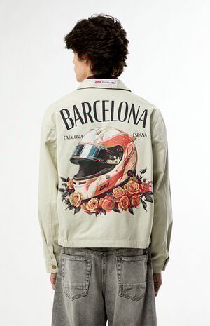 x Pacsun Barcelona Spain Love For The Race Work Jacket image number 2