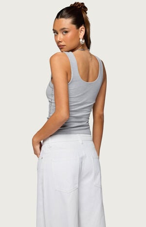 Studded Built in Bra Tank Top image number 3