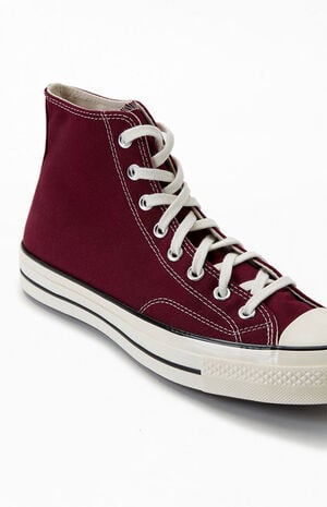 Él mismo agujas del reloj poetas Converse Recycled Burgundy Chuck 70 High Top Shoes | PacSun