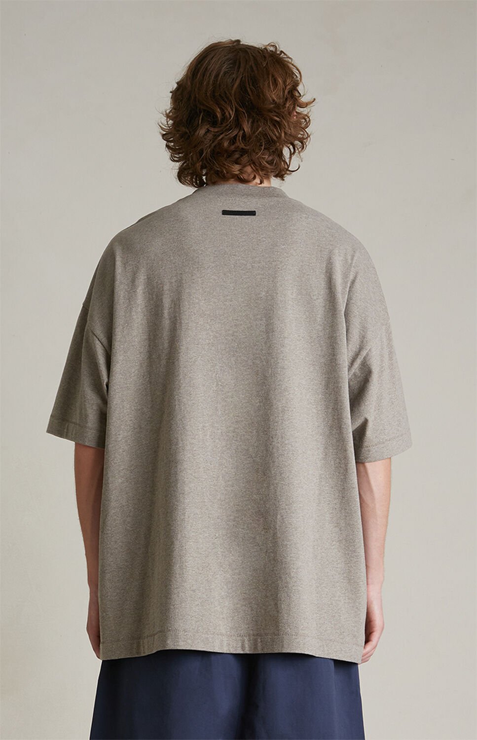 Fear of God ESSENTIALS Heather Grey University Crew Neck T-Shirt thumbnail 4