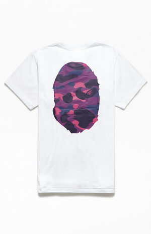 Bape Color Camo Big Ape Head T Shirt Pacsun