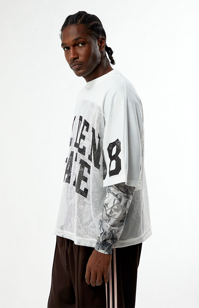 Pacsun Golden State Mesh Jersey 2fer Long Sleeve T-Shirt | Pacsun