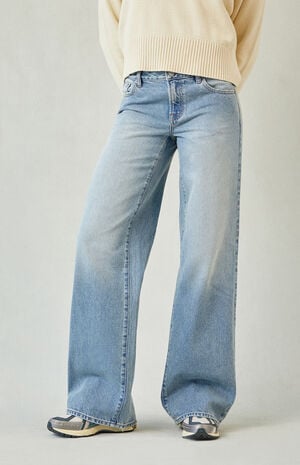 Casey Low Rise Baggy Jeans Light Blue Tinted Casey Low Rise Baggy Jeans Light Blue Tinted image number 1