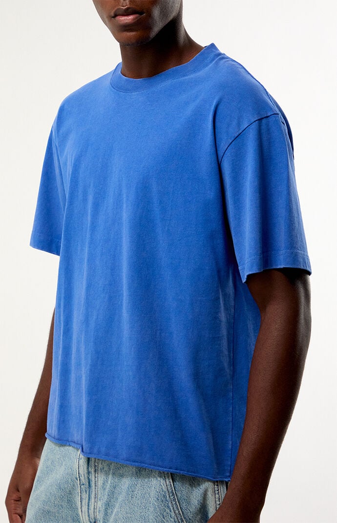 Pacsun Blue Premium Cropped T-Shirt