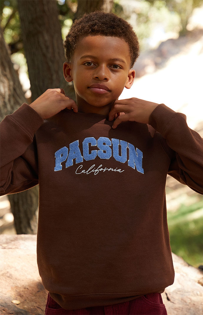 PacSun Kids Chenille Patch Evergreen Sweatshirt PacSun