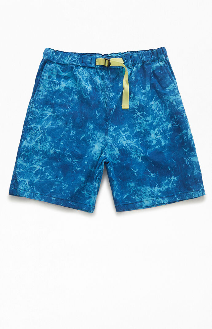 Blue Belted Utility Shorts