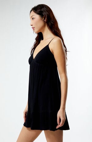 Trim V-Neck Babydoll Dress image number 3