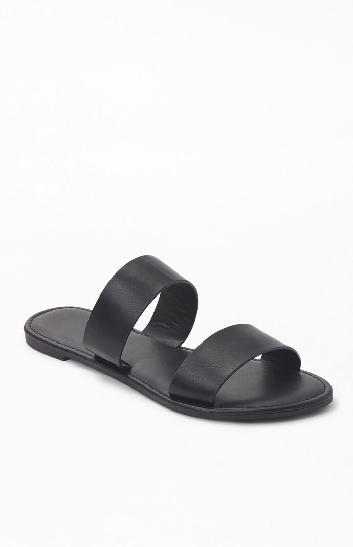Two Strap Slide Sandals