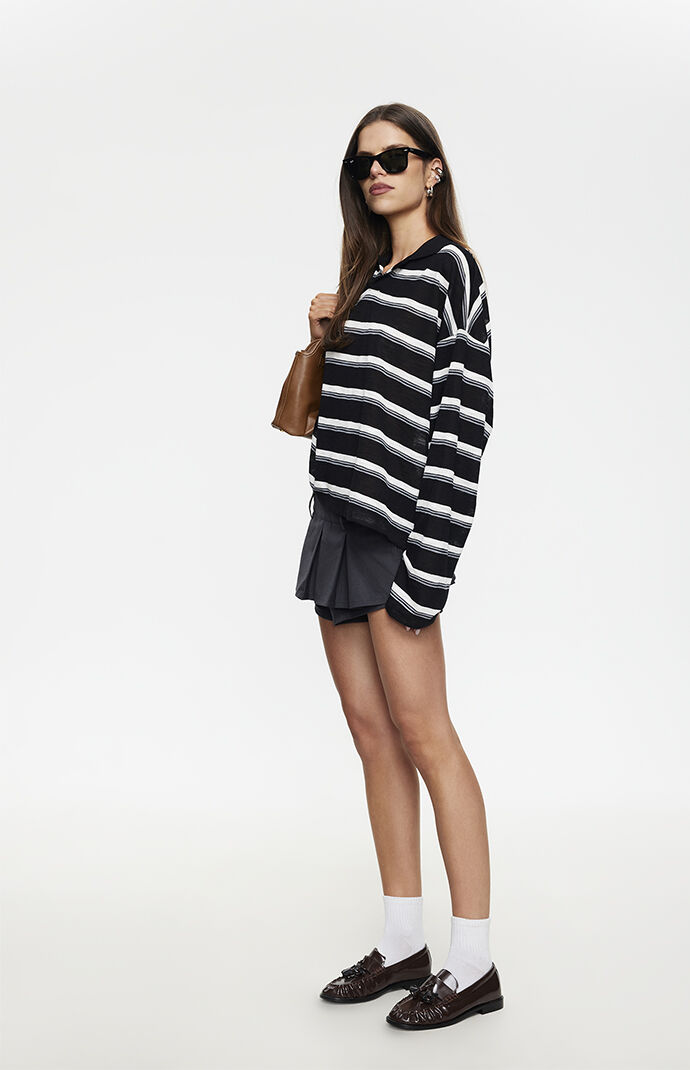 LIONESS Honey Striped Rebels Jersey Long Sleeve Top