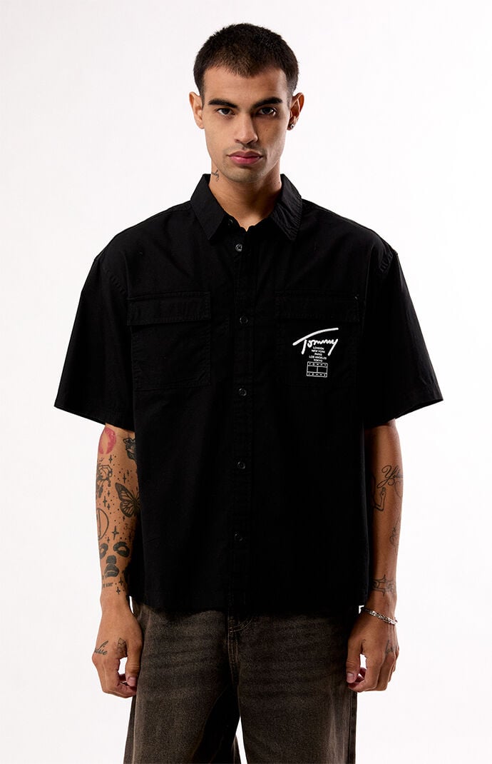 Tommy Jeans Skater Button Down Boxy Shirt